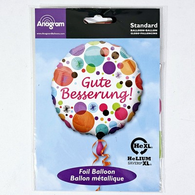 Anagram 17'' Helium Foil Balloon GUTE BESSERUNG 43cm Folien Ballon zur Genesung