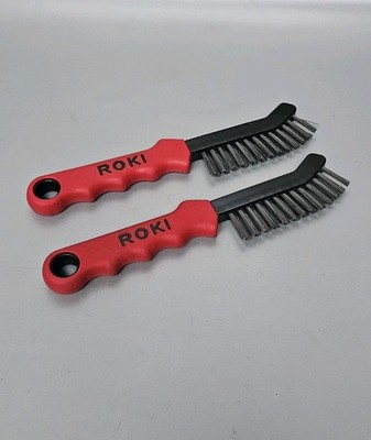 2x  Neu  Lessmann Drahtbürste ROKI Stahl glatt 0,35 mm - 182.401