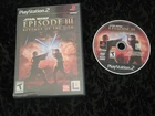 PS2 Star Wars Episode III 3 Revenge of the Sith PlayStation 2 Video Game