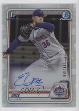2020 Bowman Draft Chrome Picks Refractor 168/499 Eric Orze #CDA-EO Auto 6tw