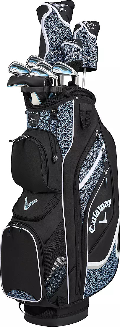 Callaway Solaire ゴルフバッグ ブラック CALLAWAY SOLAIRE ladies' Black Club Set with Caddy Bag 8pc 2018