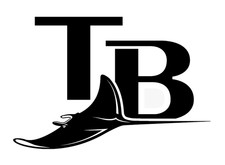 Vinyl Decal Car Truck Sticker Wall Baseball MLB - Tampa Bay Rays Logo v2