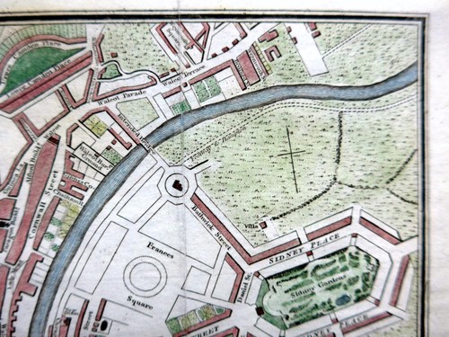 CITY OF BATH TOWN PLAN SOMERSET c1820 GENUINE ANTIQUE ENGRAVED MAP - Picture 3 of 6