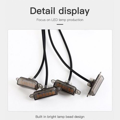 4Pcs Front Grille LED Lighting RGB With APP Controller Fit SUV off-road vehicles - Picture 4 of 9