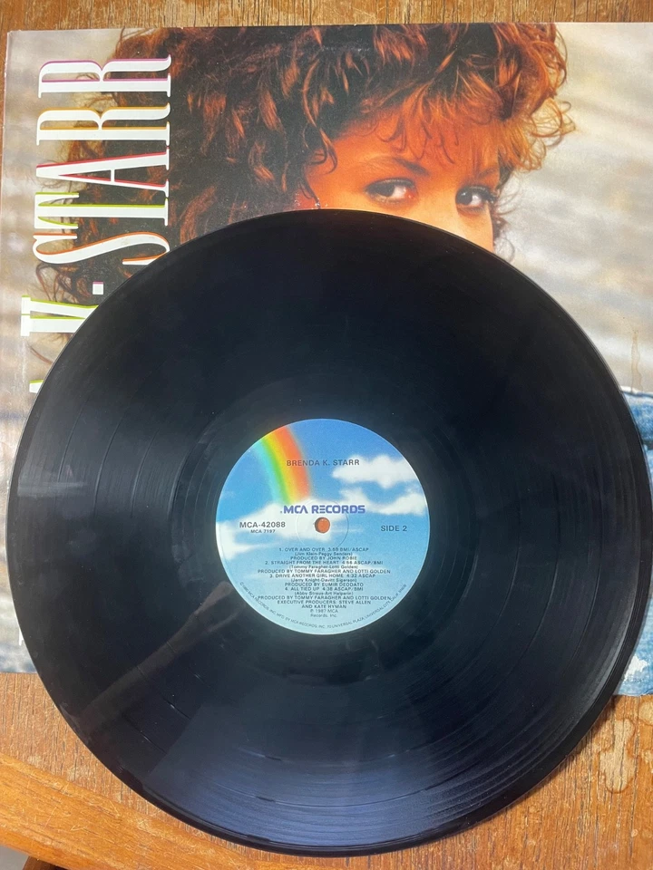 BRENDA K STARR Self Titled LP VINYL 1987 Some Cover Damage LP=VG Foto 4 de 4