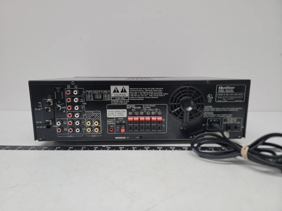 Quasar QAV1000 AV Control Stereo Receiver 255W  - Image 4 of 4