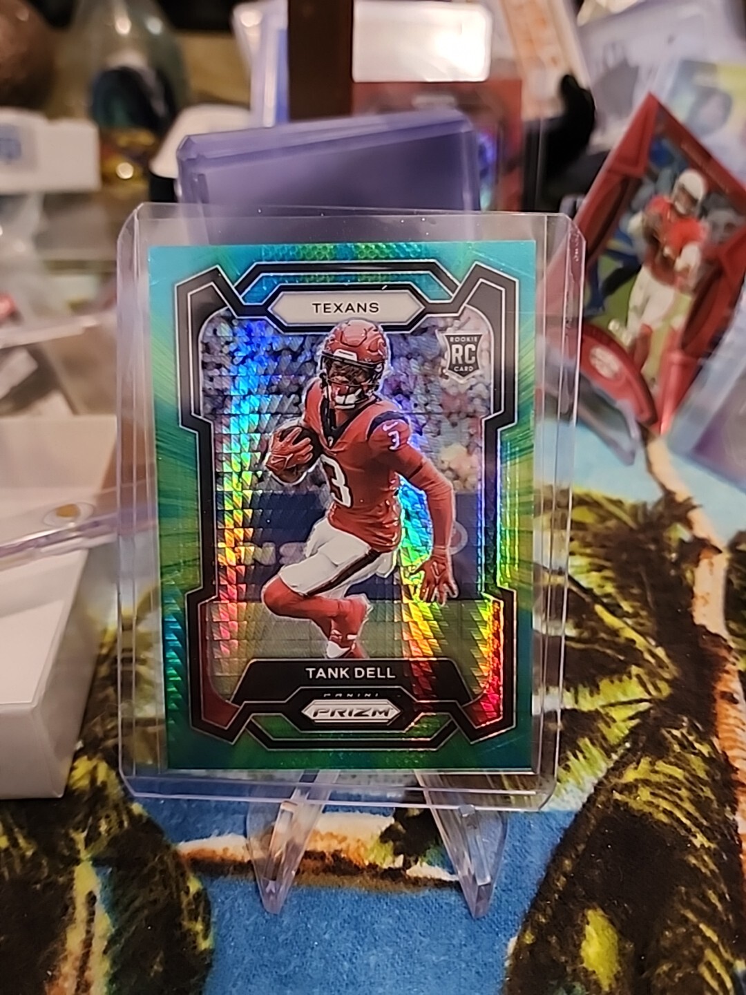 2023 Panini Prizm Tank Dell Green Yellow Hyper /175 RC #341-Houston Texans