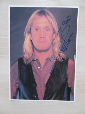 Nicko McBrain ''Iron Maiden'' Autogramm signed A4 Magazinbild