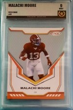 Malachi Moore 2024 Sage Low Series #61 Golden Grading (GG) 9 Mint Alabama