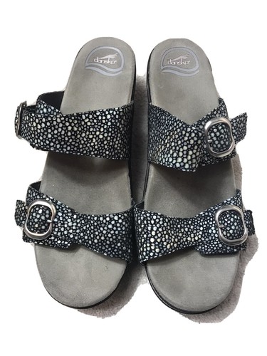dansko sandals silver
