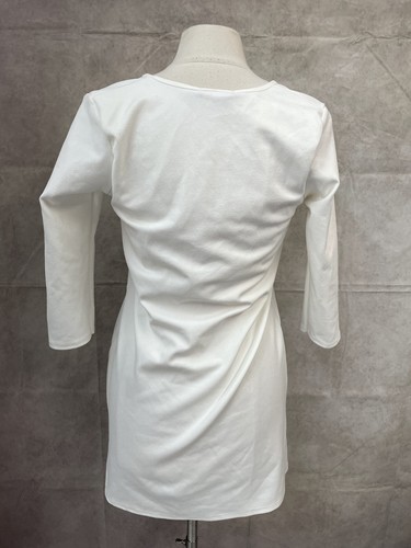 Boohoo Night Women’s White Embroidered Choker Shift Dress Size 8 - Picture 3 of 7