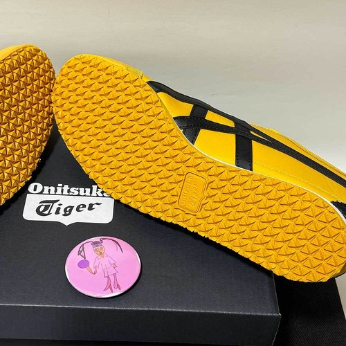 Zapatillas Onitsuka Tiger MEXICO 66 Unisex 1183C102.751 AMARILLO/NEGRO Nuevas OG - Imagen 7 de 13