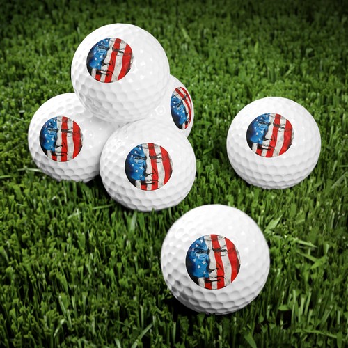 Trump Truth Icon Painting Golf Balls, 6pcs - Picture 3 of 5