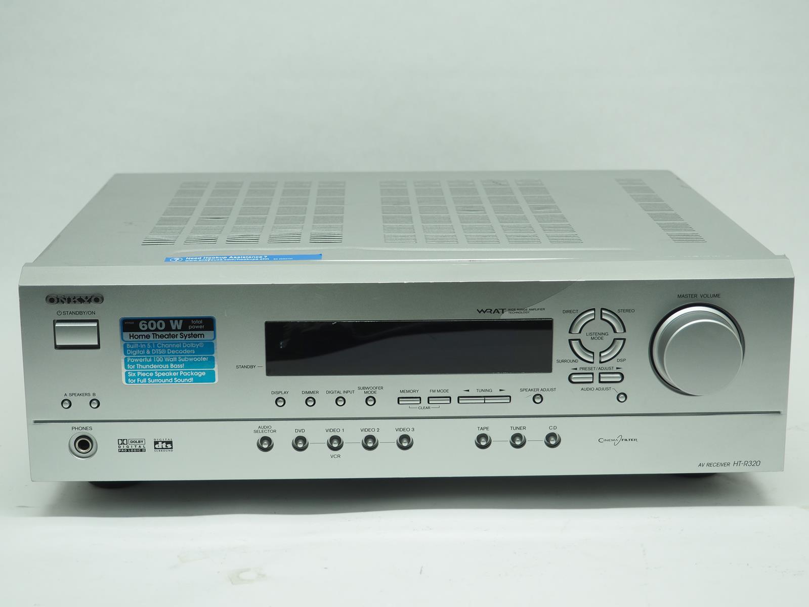 ONKYO HTR320 AMFM Stereo Receiver *No Remote* Works Great! Free