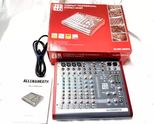 Allen & Heath ZED-10 Touring High Quality Analog Audio Mixer Fully Tested - Picture 3 of 11