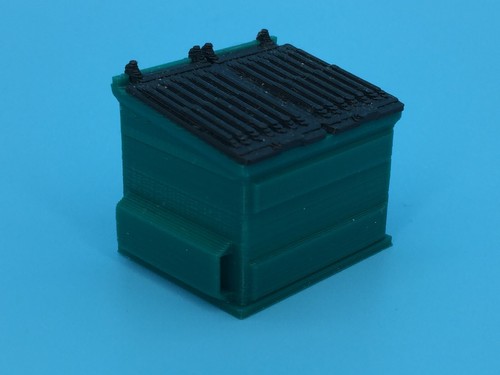 (3) Juego de contenedores de basura para Greenlight Mack Refuse Truck S Escala 1:64 NO HAY CAMIÓN INCLUIDO - Imagen 8 de 11