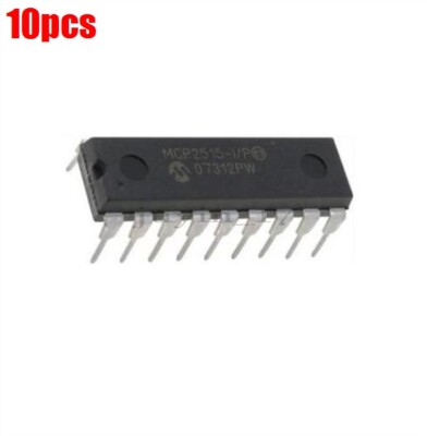 10Pcs MCP2515 MCP2515-I/P Can Controller Spi Interface DIP-18 Ic New cr