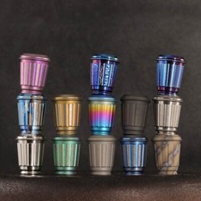 Titanium Knife Lanyard Bead Coffee Cup Paracord Necklace Pendant EDC Charm DIY