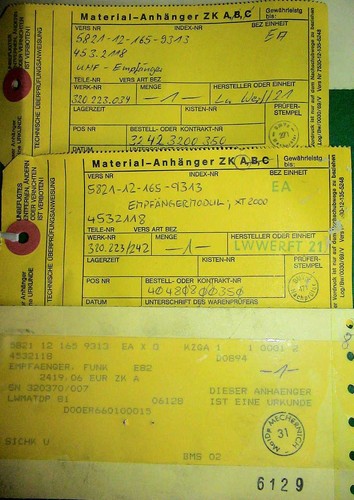 R&S XT 2000 UHF ODBIORNIK RADIOWY 5821-12-165-9313 XF-107 S30 FILTR KWARCOWY ODBIORNIK Y - Zdjęcie 6 z 6