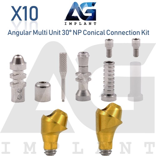 10 Angular Multi Unit Prosthetic System 30° Conical Connection NP Kit - 第 1/10 張圖片