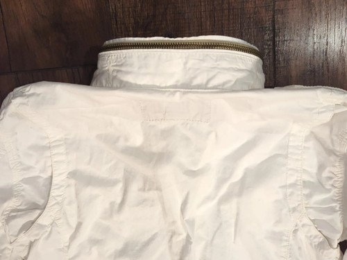 Eddie Bauer Womens Zip Up Hooded Jacket Size Med w/ Pockets & Cinch 100% Cotton - Picture 14 of 22