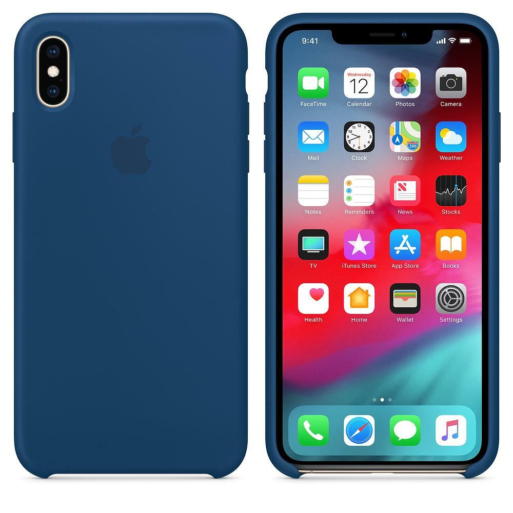 Genuine Apple Silicone Case for iPhone XS Max - Blue Horizon