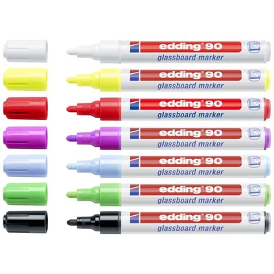 EDDING Glasboardmarker 90 Boardmarker 2-3mm abwischbar [Farbe wählbar]