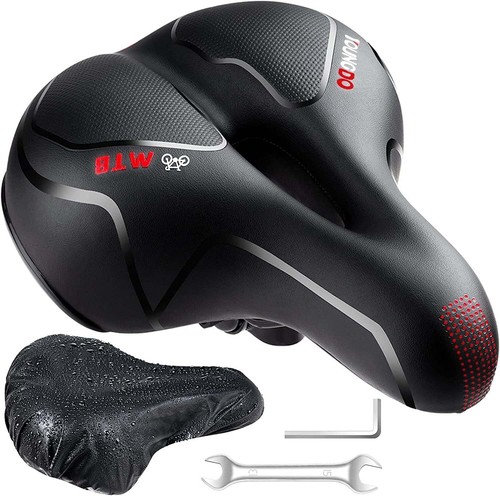 YOUNGDO Fahrradsattel, Gel Fahrradsitz, Breiter, Weicher, Komfortabel Atmungsakt - Bild 8 von 10