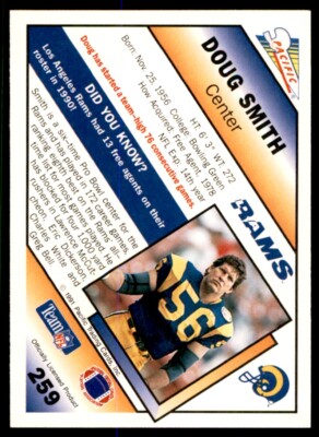1991 Pacific Doug Smith . Los Angeles Rams #259 | eBay