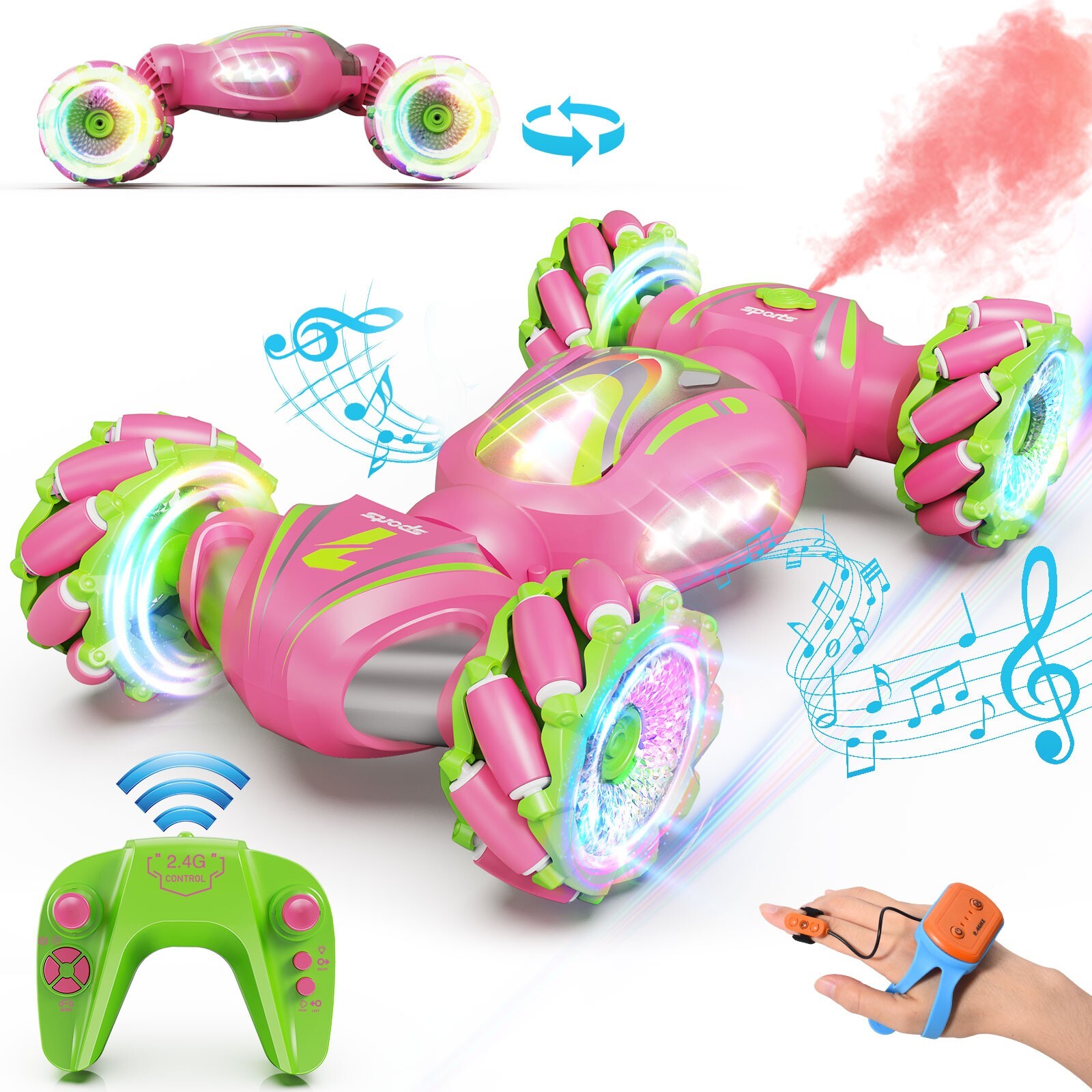 Birthday Xmas Twist Vehicle With Lights & Music,4wd