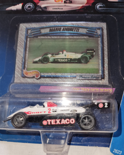 Hot Wheels Pro Circuit 1992 Indy Car Mario Andretti # 2 Richard Petty Car & Card - Picture 5 of 8