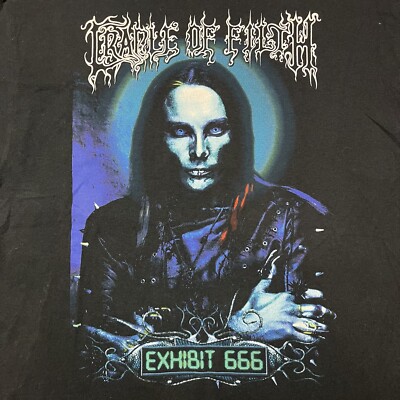 Vintage Cradle of Filth Exhibit 666 T Shirt XL | eBay