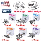 50pc Dental Metal Matrices Matrix Band Sectional Contoured Refill Thickness 35μm