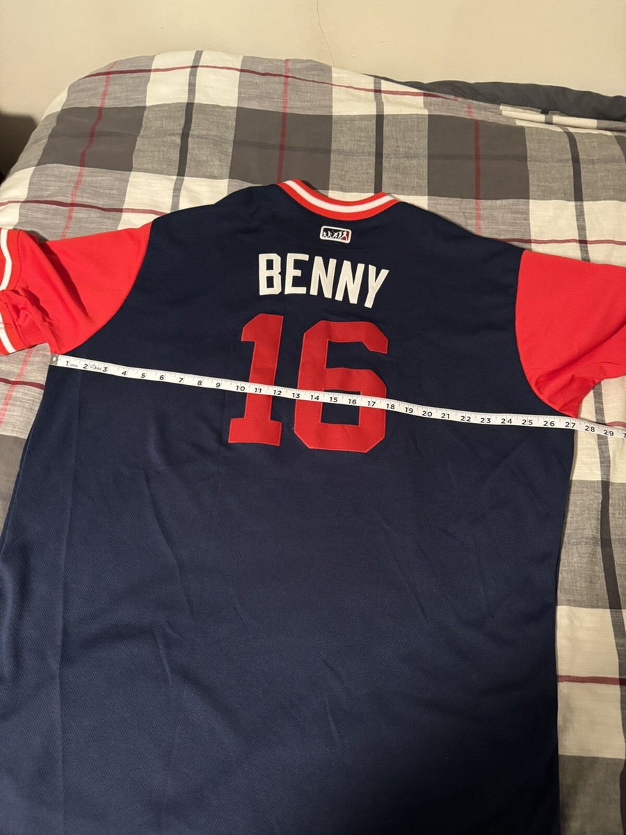 REDSOX レッドソックス ゲームシャツ BENINTENDI ベニンテンディ Boston Red Sox Boy's Andrew Benintendi #16 Full Button