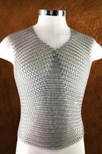 Aluminium butted Chainmail vast Medieval Chainmail Sleeveless 10 Mm Ring M Size