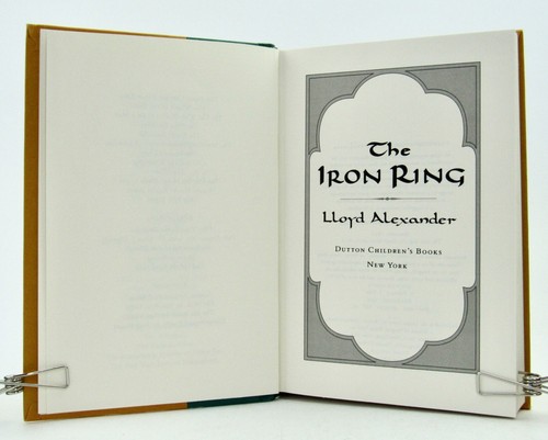 THE IRON RING Lloyd Alexander 1997 Dutton First Edition HBDJ EXC L1 - Picture 5 of 6