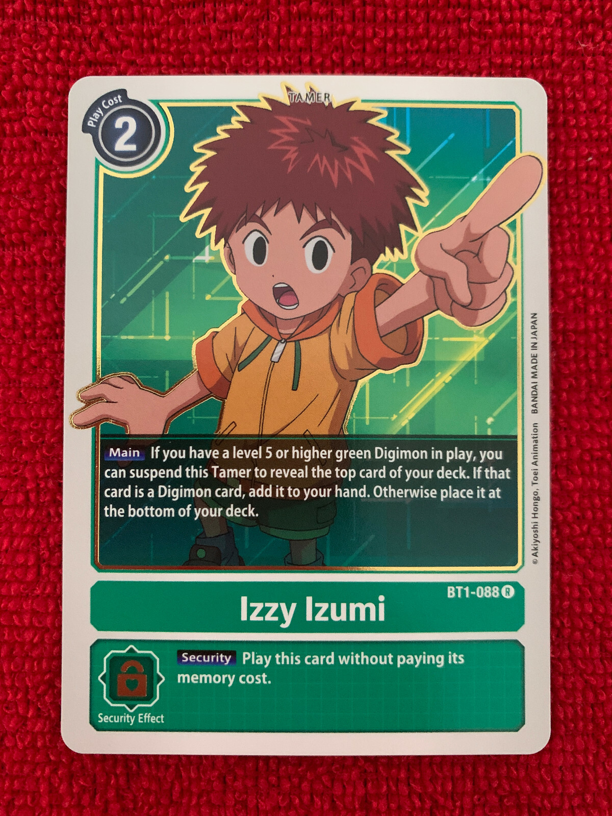 Digimon Card Game Izzy Izumi BT1-088 R NM | eBay