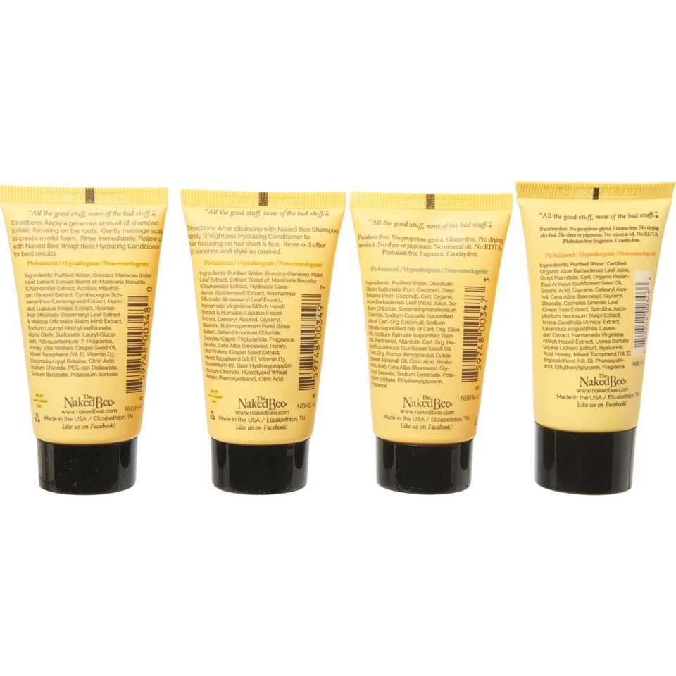 The Naked Bee Orange Blossom Honey Gift Set - 3-Piece Travel Kit Beeswax & Honey — 第 3/3 张图片