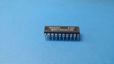 (10 PCS) SN74ALS374N TI Bus Driver, 1-Func, 8-Bit, True Output, TTL, PDIP20