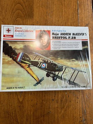 Vintage Renwal Model Kit Capt. E.V. Rickenbacker's SPAD XIII 1/72 scale