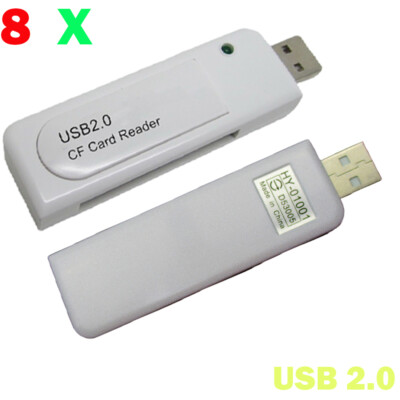 New 8X Speed USB 2.0 Compact Flash CF Memory Card Reader White US | eBay