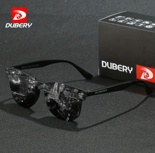 DUBERY Men Women Rimless Siamese Lens Sport Sunglasses Outdoor Driving Glasses