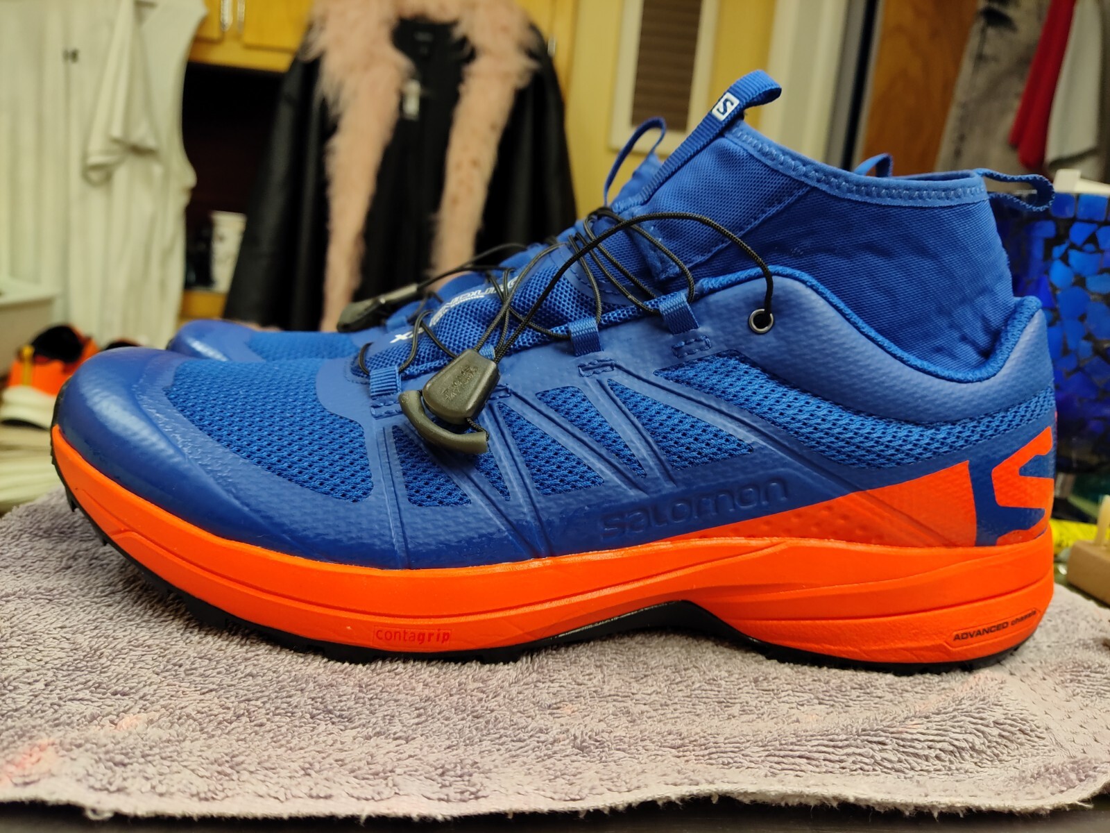 Scarpe da uomo taglia 13 Salomon XA Enduro Trail Ghetta Elasticizzata PULITE + SCATOLA