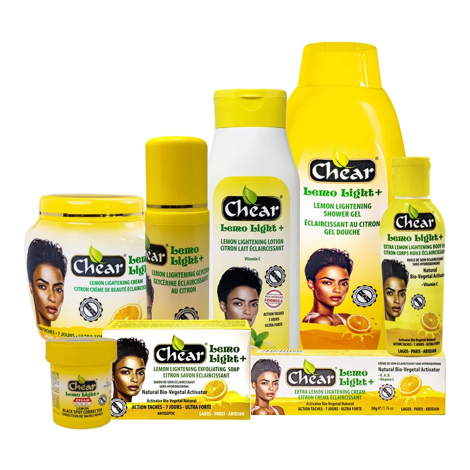 Chear Lemo Light+ Lemon Skin Brightening Range - UK - Lotion, Cream, Oil, Soap