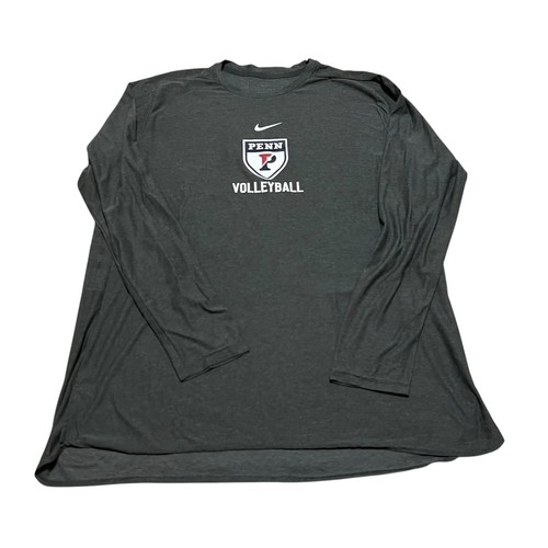Penn Quakers Volleyball Nike Dri Fit Shirt Men XL Performance Long Sleeve Active