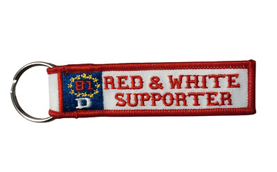 Hells Angels Support Schlüsselanhänger  81 RED & WHITE SUPPORTER  bestickt