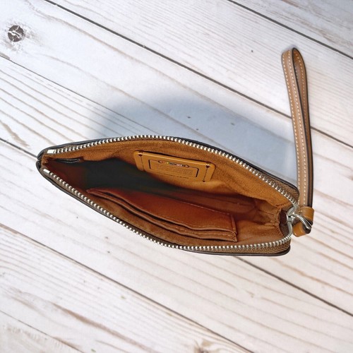 COACH Women's Small Corner Zip Wristlet Pouch Wallet Purse - Picture 39 of 277
