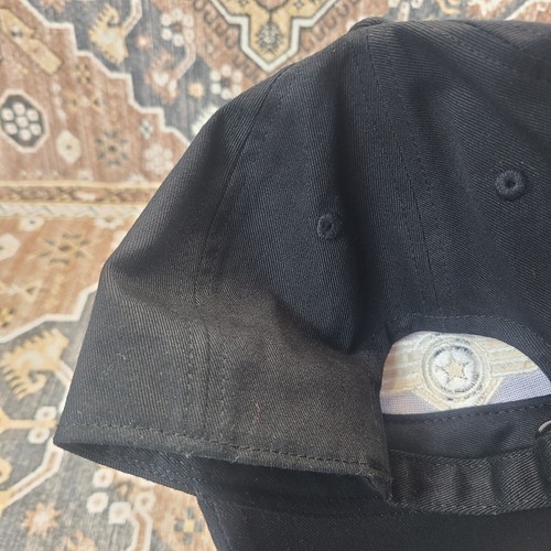 Top Gun Movie Strap Back Hat 3D Wing Logo Black Adjustable Cap - Picture 6 of 12