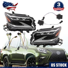LED Headlights For Lexus GX460 2016-2019 DRL Triple Beam Front Head Lamps 1 Pair