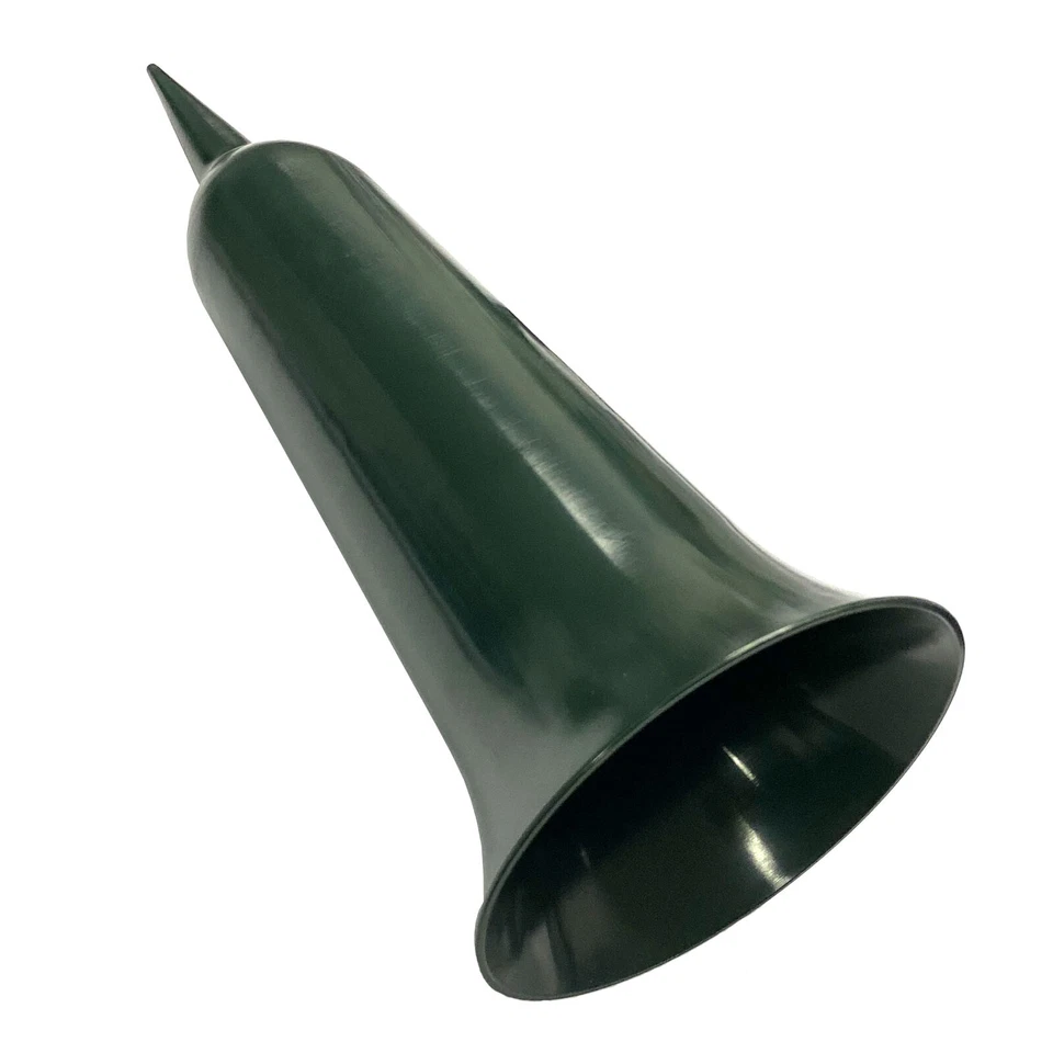 2x Grabvase Kunststoff | Grabschmuck Friedhofsvase mit Erdspieß | Grabsteckvase - Bild 2 von 3